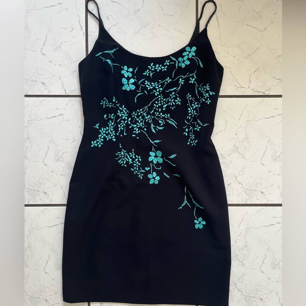 Maggy London floral black dress